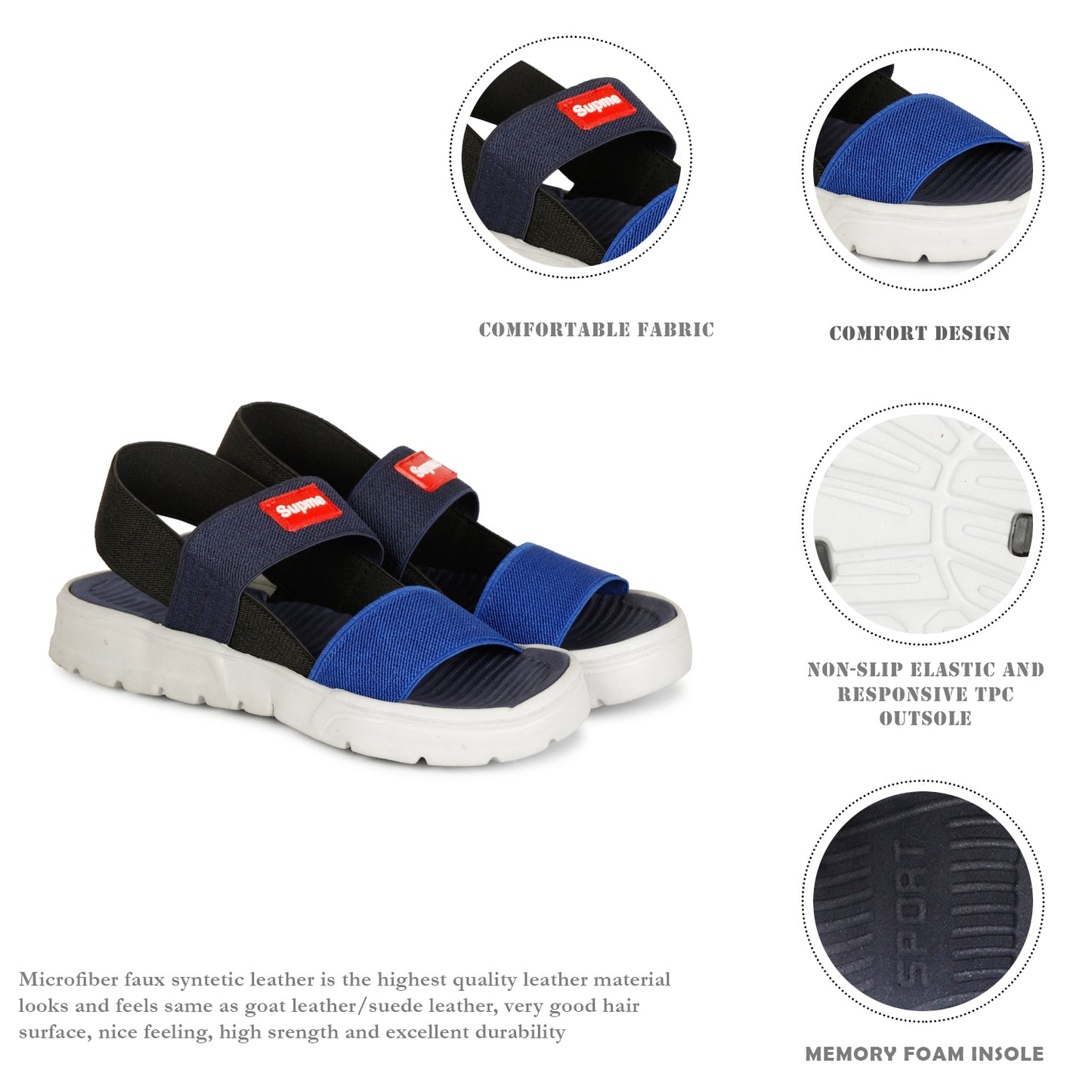 Archid Boy Strappy Sandal - Red